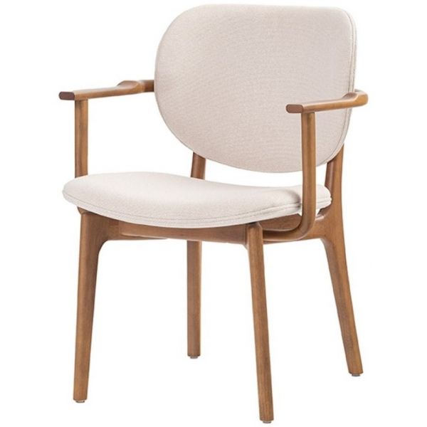 Cadeira SIER Elis Ref:170379 Encosto e Assento Estofado c/Braço 58x60x81cm