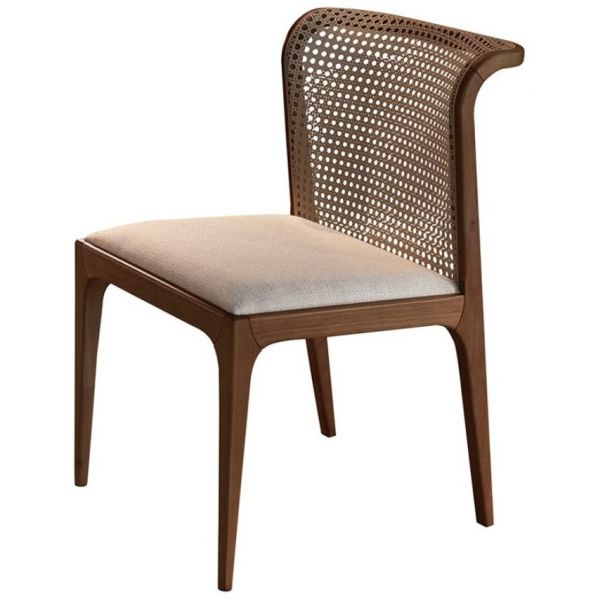 Cadeira SIER Eloá 01 Ref:174727 Encosto Tela Sextavada e Assento Estofado s/Braço 49x58x82cm