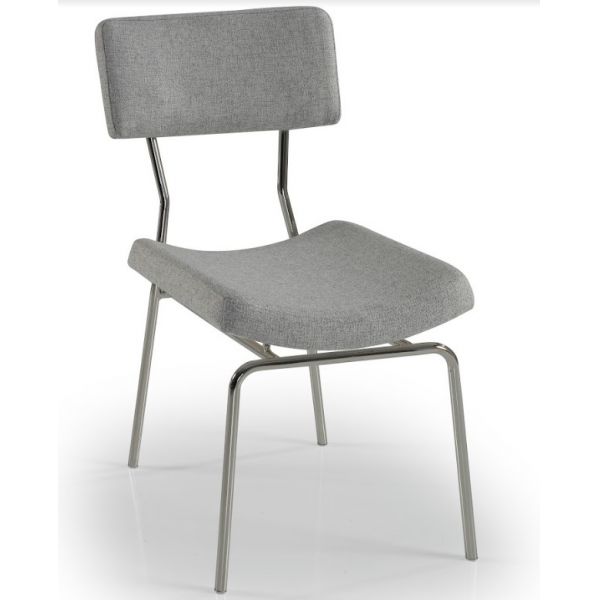 Cadeira Bienna Inox Polido Padrão Bel Metais - Ref. 3950 - 57x46x88