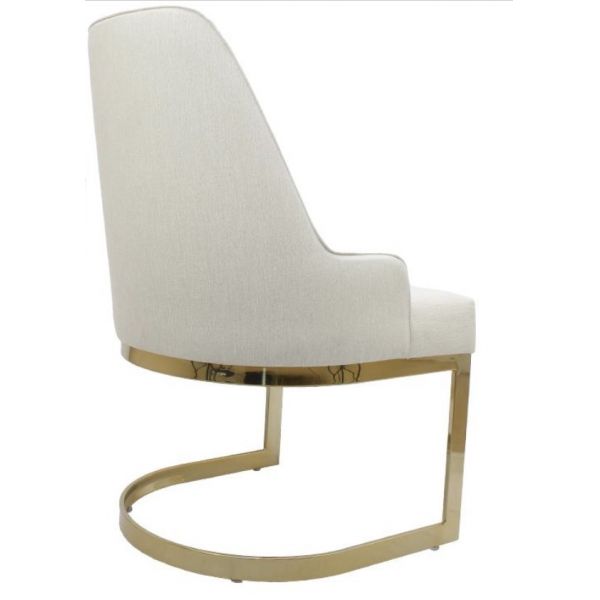 Cadeira Kelly Inox Polido Padrão Bel Metais - Ref. 16520 - 44/60x55x85