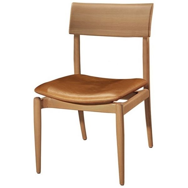 Cadeira SIER Carol Ref:124206 Encosto Madeira e Assento Estofado s/Braço 49x59x82cm