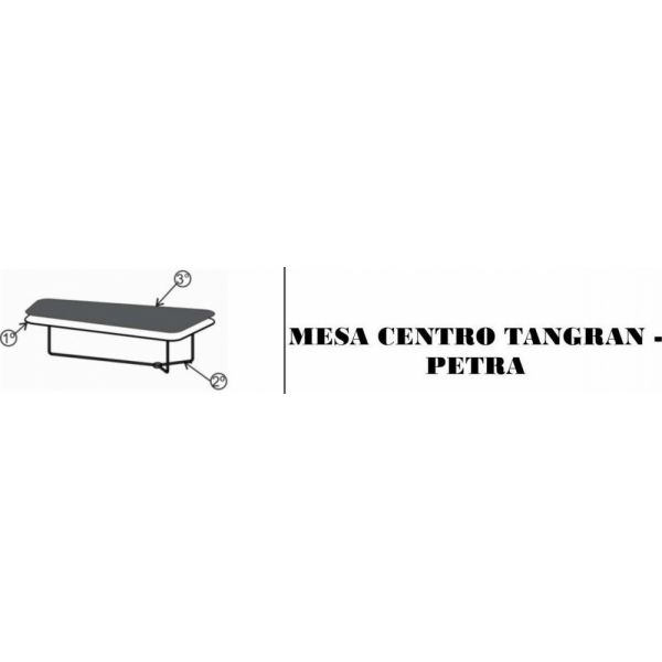 Mesa Centro Tangran SIER Petra (Medidas na descrição)